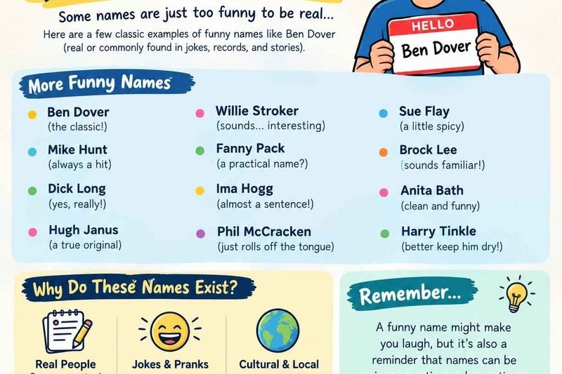 Popular Funny Names Like Ben Dover